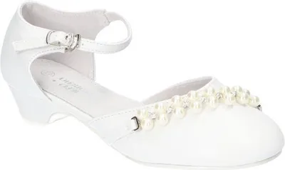 Produktbild von AMERICAN CLUB, KOM40, Kommunionschuhe, Formale Schuhe, Elegante Schuhe für Mädchen, Ledereinsatz, Niedlicher Kommunion-Festschuh, Weiß 33