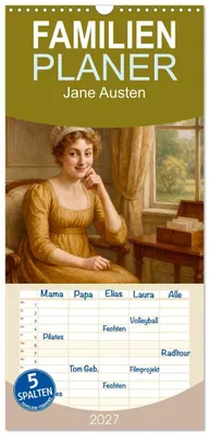 Produktbild von Familienplaner 2027 - Jane Austen mit 5 Spalten (Wandkalender, 21 x 45 cm) CALVENDO