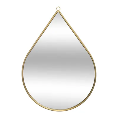 Produktbild von Atmosphera Créateur d'intérieur Wandpiegel Tropfen Glas Metall gold 29 cm x 21 cm x 1,2 cm