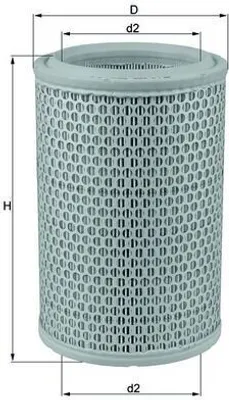 Produktbild von Luftfilter MAHLE LX 660 für RENAULT LAGUNA I (B56, 556) Filtereinsatz