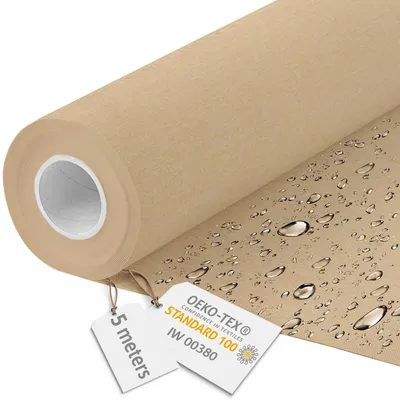 Zdjęcie produktu dla Wodoodporny materiał imitujący len – kolor piaskowy, długość 5 metrów