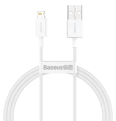 Zdjęcie produktu dla Kabel Baseus Superior USB-A - Lightning 1,0 m 2,4A biały
