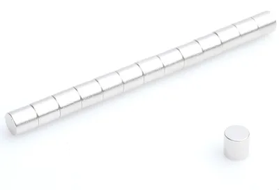 Produktbild von Neodym Magnete 3 x 3 mm 50 Stück mm N38, Extrem stark, Magnettafeln, Kühlschränke, Whiteboards, DIY