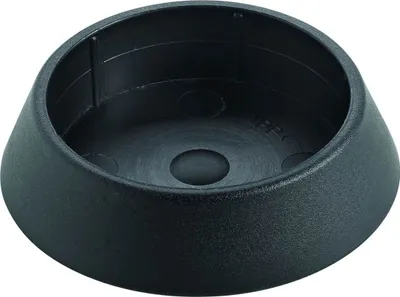 Produktbild von Hettich Fußkappe Ø60 mm schwarz Kunststoff, 1 Stück