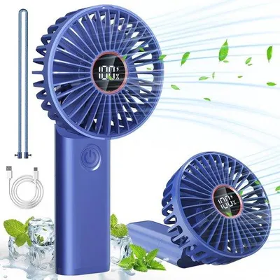 Zdjęcie produktu dla Składany mini wentylator z powerbankiem 4 w 1, przenośny, do użytku w domu i na zewnątrz
