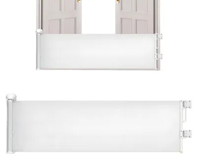 Imagen del producto de Barrera de seguridad para mascotas, retráctil, de 45 x 150 cm
