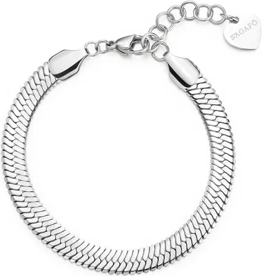 Immagine prodotto di Bracciali Bracciale a catena Sagapò Silver Collection Chunky - donna
