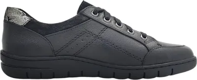 Imagen del producto de Zapatos de mujer Libelle, tipo botín con cordones, color negro, para uso casual