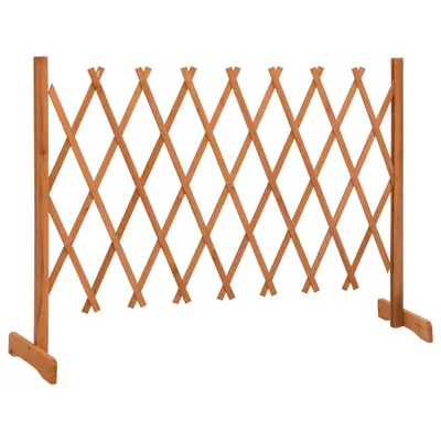 Zdjęcie produktu dla vidaXL Ogrodowy płotek wspinaczkowy pomarańczowy 150x80 cm z litego drewna jodłowego