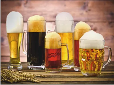 Produktbild von ARTland Wandbild Alu für Innen & Outdoor Biervielfalt Größe: 40x30 cm