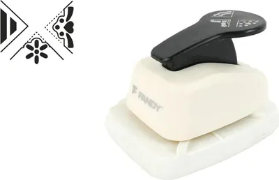 Produktbild von Dekorative Eckstanze 3in1 Blume MIX