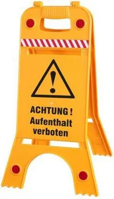 Produktbild von Warnaufsteller - Achtung - Aufenthalt verboten - Gr. ca. 28 x 64 cm - 308537/3