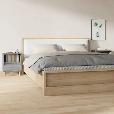 Immagine prodotto di The Living Store Nachttische 2 Stk. Grau Sonoma 40x35x50 cm