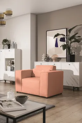 Produktbild von Sessel Designersessel WALDO in Stoff Brooklyn Coral