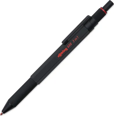 Zdjęcie produktu dla rotring 600 Multipen 3w1 czarny cienkopis ołówek długopis czarny/czerwony