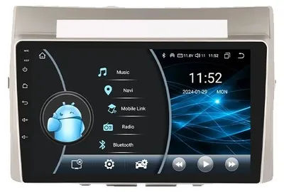 Immagine prodotto di CarPlay, navigazione intelligente, controllo vocale, compatibile con Toyota Corolla Verso AR10 dal 2004 al 2009, sistema audio, modello W1, 2G di RAM, 32G di memoria, AHDC2