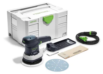 Produktbild von Festool ETS 150/5 EQ-Plus, Schwingschleifer, Schwarz, Grün, 4000 RPM, 10000 RPM, 2,7 cm, AC