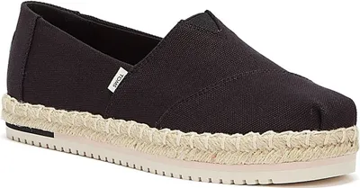 Produktbild von TOMS Alpargata Plattform Seil Womens Espadrilles - (Schwarz)