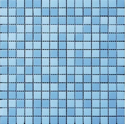 Produktbild von MIRAVA Glasmosaik mix hellblau und blau 30,5 x 32,5 cm