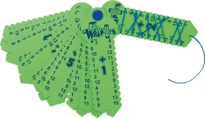 Produktbild von EDUPLAY 120478 Rechenfächer, Kunststoff, Plus + (Farbe zufällig, 1 Stück)