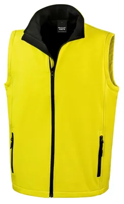 Produktbild von Result - "Printable" Weste für Herren FK1247 (L) (Gelb/Schwarz)