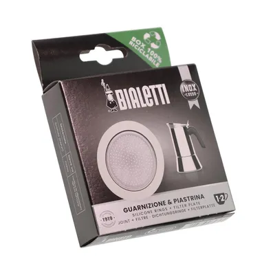 Obrázek produktu pro Bialetti - 1 těsnění + 1 filtrační sítko nerezový džbán 1/2 šálku