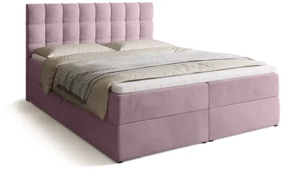 Produktbild von BroMARKT Boxspringbett DETROIT mit 2 Bettkasten, Bonell-Matratze, Polsterbett, Bett (Altrosa, Kronos 27, 160 x 200 cm)