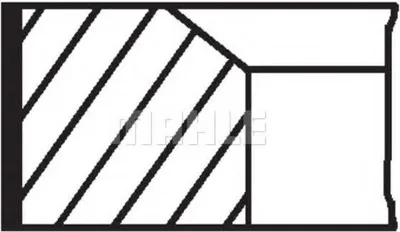 Produktbild von MAHLE 082 72 N1 Kolbenringsatz Kolbenringe