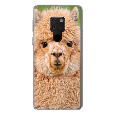 Produktbild von MuchoWow® Handyhülle Schutzhülle Hülle für Huawei P40 Lite Alpaka - Wolle - Braun Silikon Softcase Handy Hülle - Handy