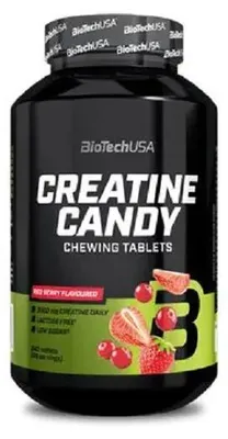 Produktbild von BioTech Creatine Candy Red berry - 240 Kapseln