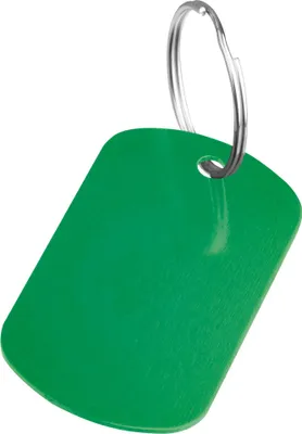 Produktbild von Schlüsselanhänger "Metallplättchen" / Farbe: grün