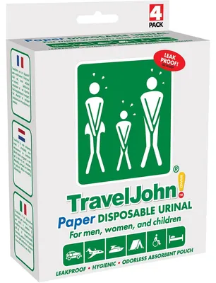 Obrázok produktu pre Papierové vrecká na cikanie Traveljohn 4 kusy