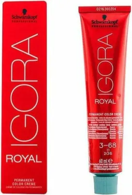 Produktbild von Schwarzkopf Igora Royal, Rot, 3-68, Dark Brown Chocolate Red, Frauen, 60 ml, Tube