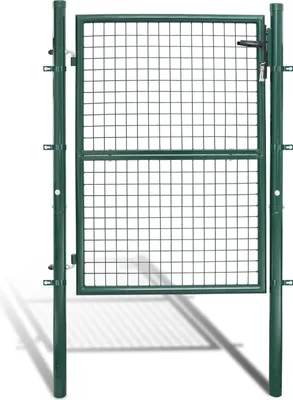 Immagine prodotto di Yakimz giardino cancello porta giardino recinzione porta recinzione cancello giardino cancello recinzione giardino acciaio zincato cortile porta giardino 150x100CM verde