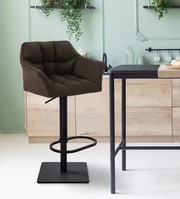 Produktbild von Barhocker Damaso B Stoff braun
