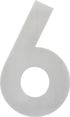 Produktbild von Alpertec Hausnummer 6 Edelstahl