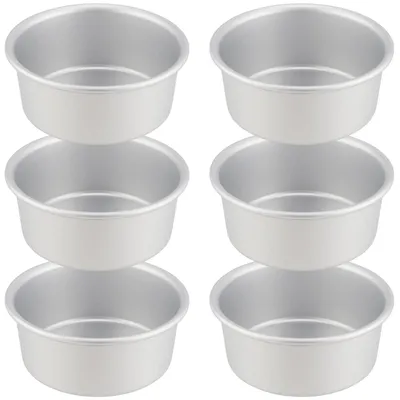 Obrázok produktu pre Solidchoice – Súprava 6 hliníkových tortových foriem, priemer 10 cm, okrúhle