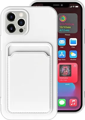 Immagine prodotto di Custodia König Design compatibile con Apple iPhone 12 Pro, realizzata in plastica morbida, custodia protettiva per cellulare, colore bianco