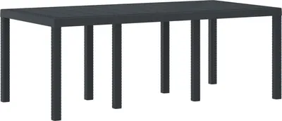 Obrázok produktu pre Záhradný stôl Antracit 200 x 100 x 73 cm polyratan