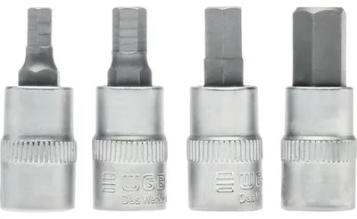 Produktbild von Steckschlüssel Einsatz Set WGB, Sechskant, 1/4, 4 tlg. 4 bis 8 mm"