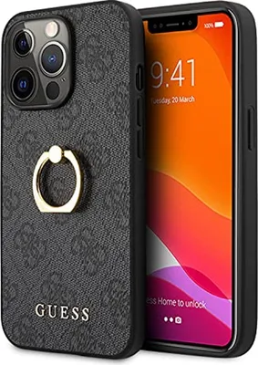 Obrázek produktu pro Guess 4G prstencové pouzdro – iPhone 13 Pro Max Case (šedé)