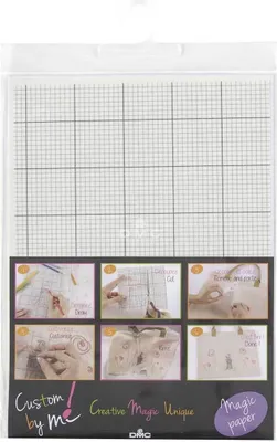 Produktbild von DMC Magic Paper Wasserlösliche Stickunterlage kariert Medium, 21x29,7cm