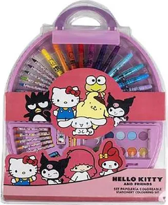 Obrázok produktu pre 50-dielna sada písacích potrieb Hello Kitty Friends