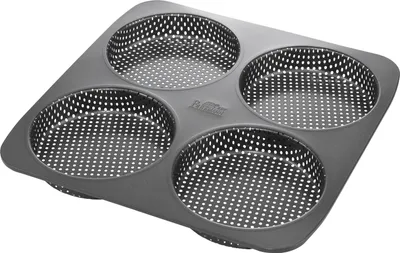 Produktbild von BIRKMANN 4dílný zásobník na hamburgery, š 28 x d 28 cm, uhlíková ocel, nepřilnavý povrch, včetně receptu, 2 ks