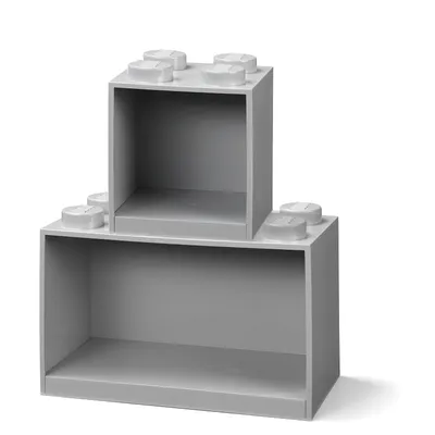 Obrázek produktu pro LEGO 41171740 Stavebnice LEGO BRICK SHELF, dvoudílná, šedá barva