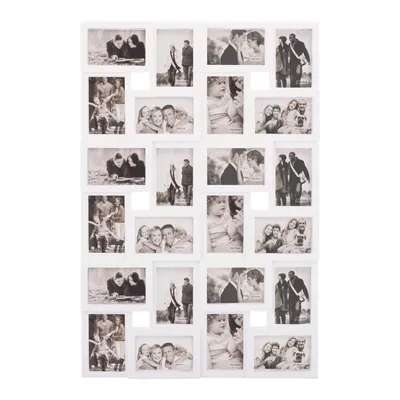 Produktbild von Springos® Bilderrahmen Mehrfachrahmen Fotocollage 24 Fotos Fotorahmen Hoch-Querformat Kunststoffrahmen