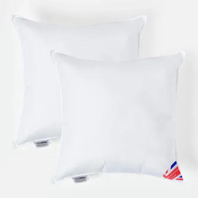 Immagine prodotto di HOMESCAPES set di 2 cuscini di imbottitura 50 x 50 cm - Imbottitura per cuscini in super microfibra