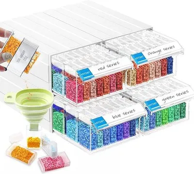 Produktbild von Famanu Diamond Painting Set 140 Teile - Kreatives Werkzeugset für Anfänger und Fortgeschrittene