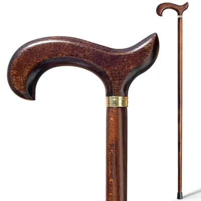 Obrázok produktu pre Vychádzková palica 92 cm, tmavohnedé drevo, pre chôdzu