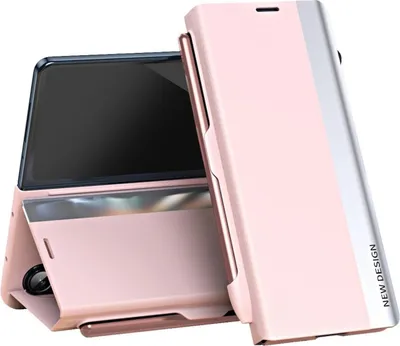 Immagine prodotto di Per Samsung Galaxy Z Fold7 5G Design Elettroplaccato Flip Custodia protettiva in Pelle finta Rosa
